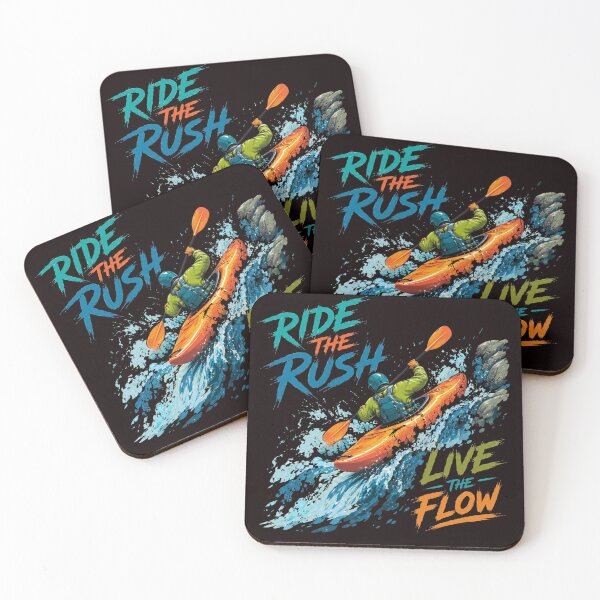 Item preview, Ride the Rush, Live the Flow – Extreme Whitewater Kayaking Design designed and sold by Tadeusz1.
