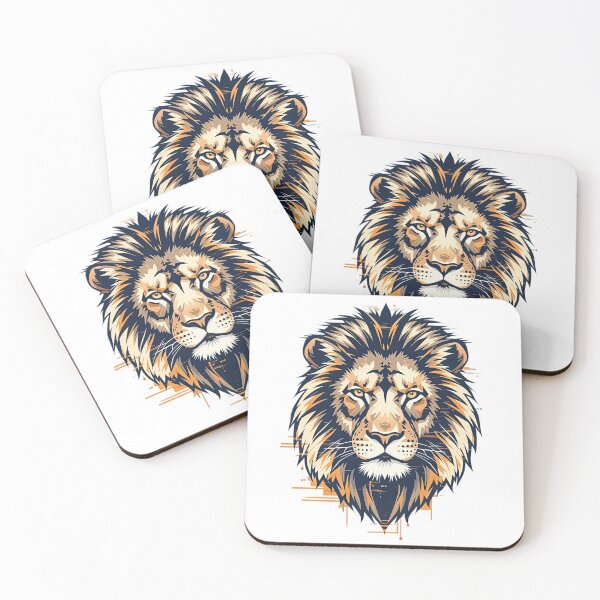 Item preview, Geometric Glitch Lion – Majestic Modern Wildlife Vector Art designed and sold by Artisan Finds Online.