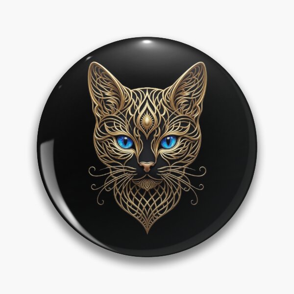 Item preview, Sovereign Shadow: The Golden Filigree Cat designed and sold by GG-Graphics.