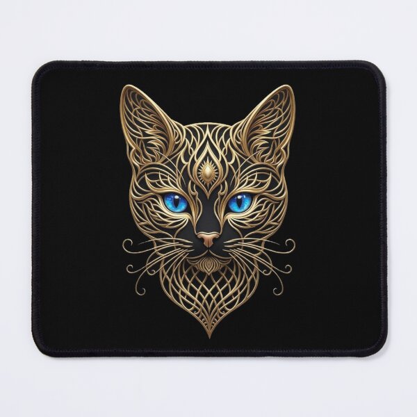 Item preview, Sovereign Shadow: The Golden Filigree Cat designed and sold by GG-Graphics.