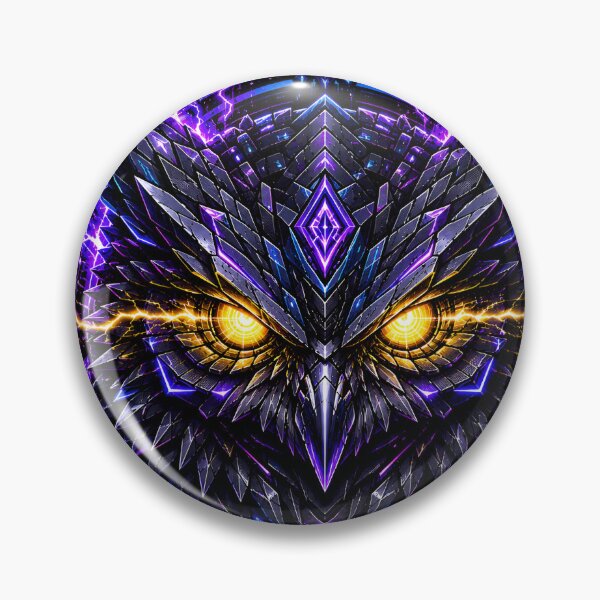 Item preview, Cyber Owl Void Night Electric Neon Graphic designed and sold by RiteshCenter .