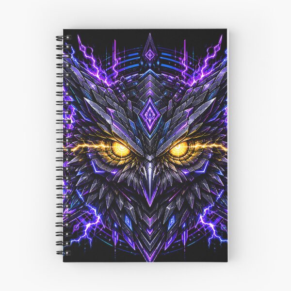 Item preview, Cyber Owl Void Night Electric Neon Graphic designed and sold by RiteshCenter .