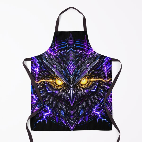 Item preview, Cyber Owl Void Night Electric Neon Graphic designed and sold by RiteshCenter .
