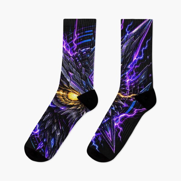 Item preview, Cyber Owl Void Night Electric Neon Graphic designed and sold by RiteshCenter .