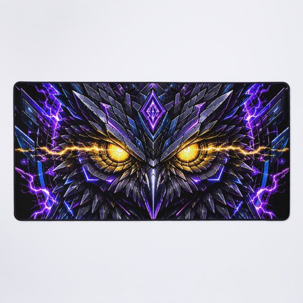Item preview, Cyber Owl Void Night Electric Neon Graphic designed and sold by RiteshCenter .