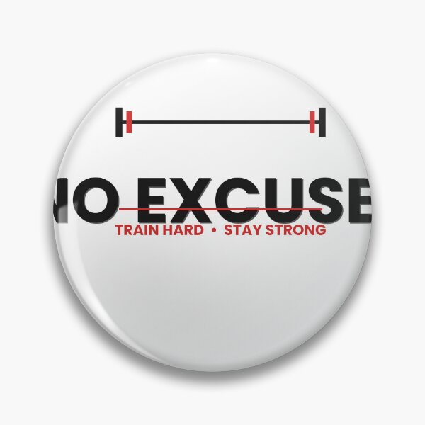 Item preview, No Excuses Barbell Fitness Design designed and sold by ⭐ AURA STUDIO.
