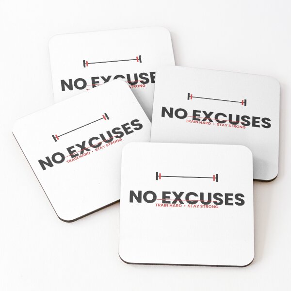 Item preview, No Excuses Barbell Fitness Design designed and sold by ⭐ AURA STUDIO.