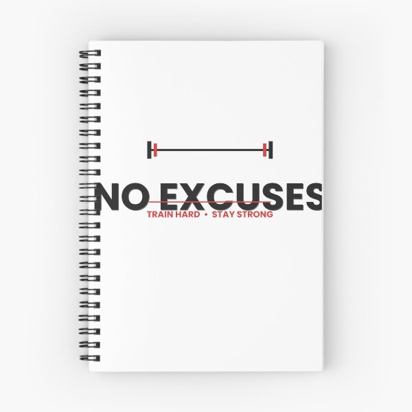 Item preview, No Excuses Barbell Fitness Design designed and sold by ⭐ AURA STUDIO.