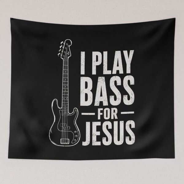 Item preview, I Play Bass for Jesus, Bass Guitar and Christian Bassist designed and sold by OlakunleOloroz.