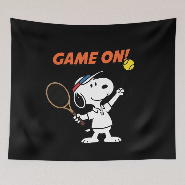 Item preview, Snoopy Tennis Serves Peanuts Comic Dog designed and sold by WilliamFerris.