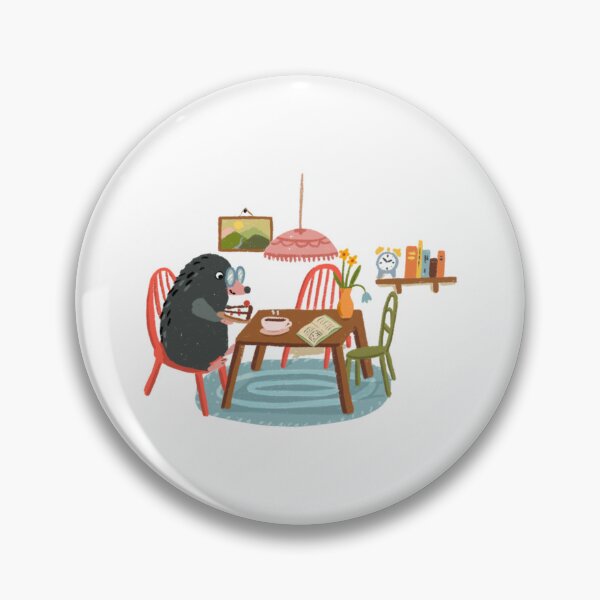 Item preview, Cute Mole Coffee Break Cottagecore Art designed and sold by Nupelwear.