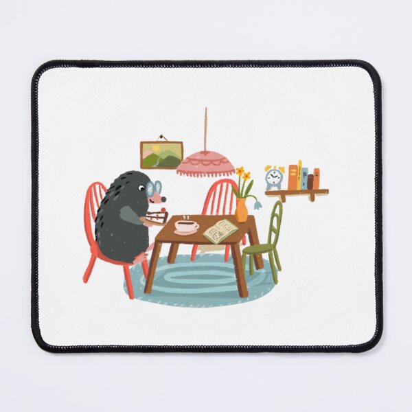Item preview, Cute Mole Coffee Break Cottagecore Art designed and sold by Nupelwear.