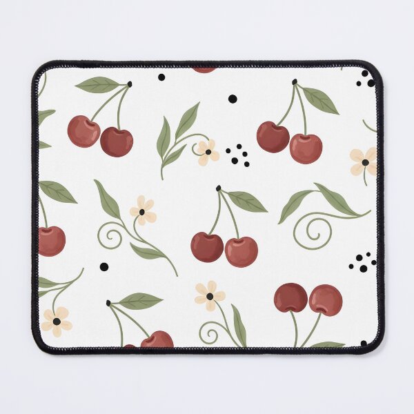 Item preview, Cherry and Floral Minimal Pattern Notebook designed and sold by FestivityFinds.