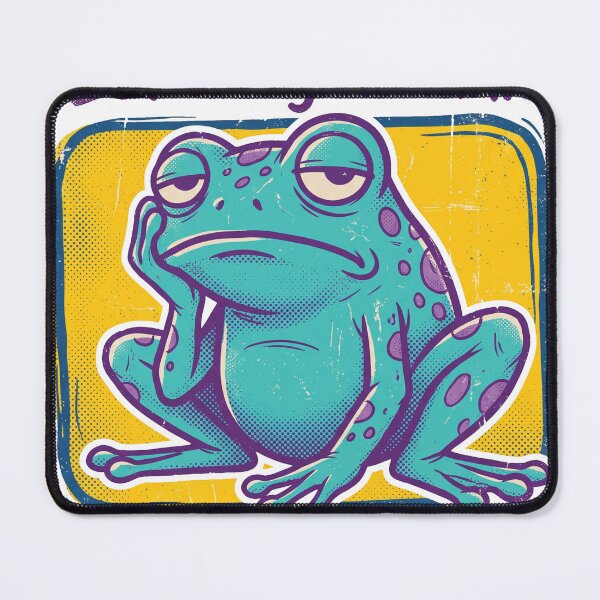 Item preview, Let Me Get A Freaking Break - Funny Exhausted Frog Meme designed and sold by AdyKurniawan.