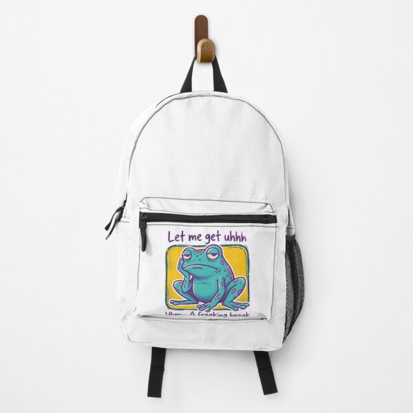 Item preview, Let Me Get A Freaking Break - Funny Exhausted Frog Meme designed and sold by AdyKurniawan.