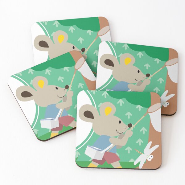 Aperçu de l'œuvre Cute Cartoon Mouse Summer Insect Catching Adventure créée et vendue par OsakaYumeWorks.