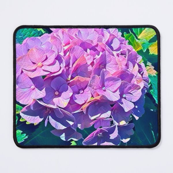 Item preview, Impressionist Purple Hydrangea Flower Digital Illustration designed and sold by BalkanBloomArt.