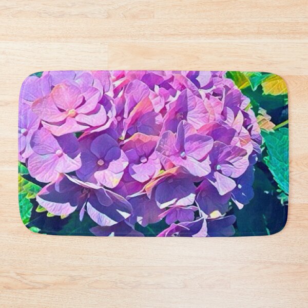 Item preview, Impressionist Purple Hydrangea Flower Digital Illustration designed and sold by BalkanBloom.