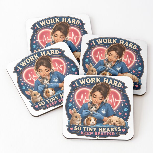 Item preview, I Work Hard So Tiny Hearts Keep Beating | Veterinary Hero Gift designed and sold by Bettybee00.