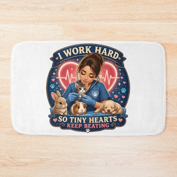 Item preview, I Work Hard So Tiny Hearts Keep Beating | Veterinary Hero Gift designed and sold by Bettybee00.