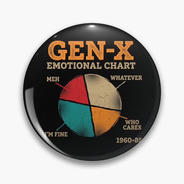 Item preview,  Gen-X Emotional Chart - Funny 1980s Retro Nostalgia designed and sold by AdyKurniawan.