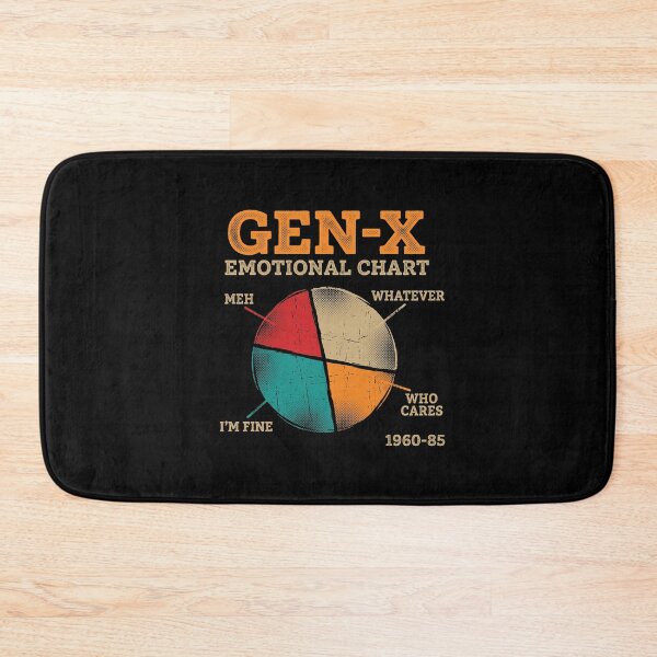Item preview,  Gen-X Emotional Chart - Funny 1980s Retro Nostalgia designed and sold by AdyKurniawan.