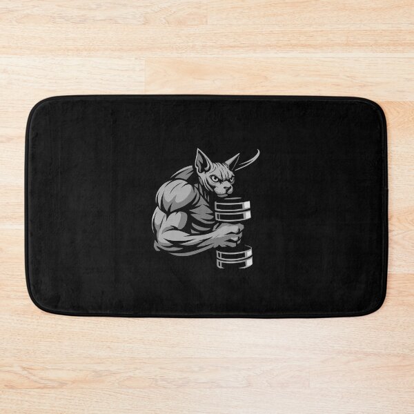 Item preview, Cat Workout Motivation Gym Illustration  designed and sold by Emeearts.