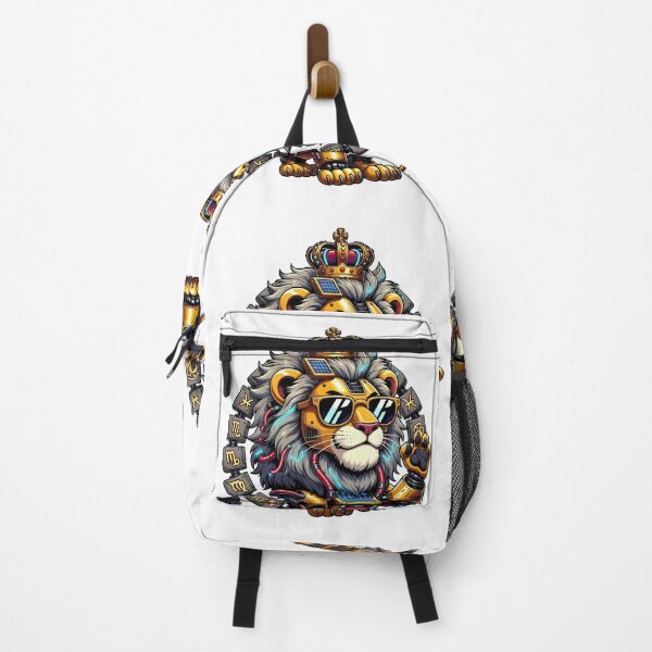 Item preview, Mystic Ice Blue Lion Spirit Flame Fantasy Art designed and sold by Zodiac Celestial Art.