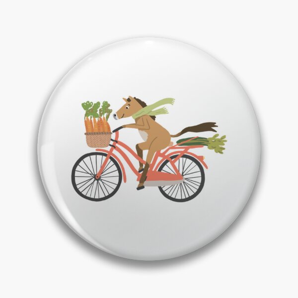 Item preview, Whimsical Horse Riding Bicycle Illustration designed and sold by Nupelwear.