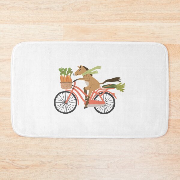 Item preview, Whimsical Horse Riding Bicycle Illustration designed and sold by Nupelwear.
