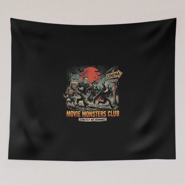 Item preview,  Movie Monsters Club - Retro Cinema Horror Friends designed and sold by AdyKurniawan.