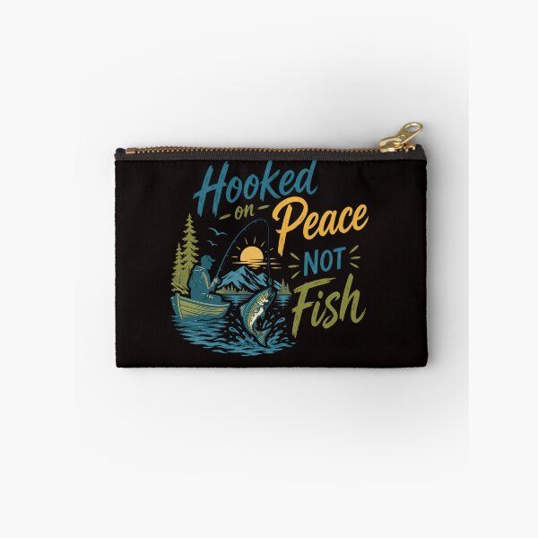 Item preview, Hooked on Peace, Not Fish – Minimalist Fishing Design designed and sold by Tadeusz1.