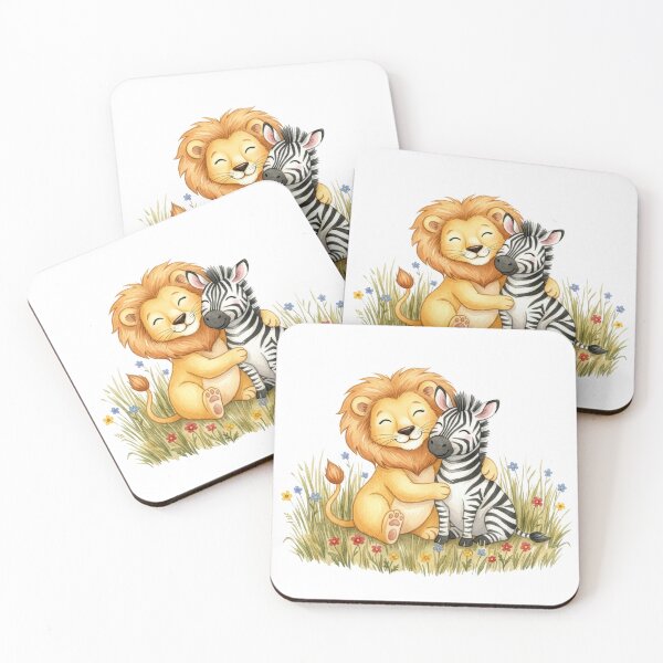 Item preview, Lion and Zebra Friends designed and sold by Motivburg.