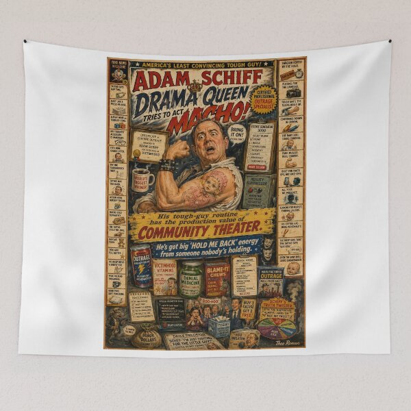 Item preview, Adam Schiff Macho Dude designed and sold by LoudMouthArt.