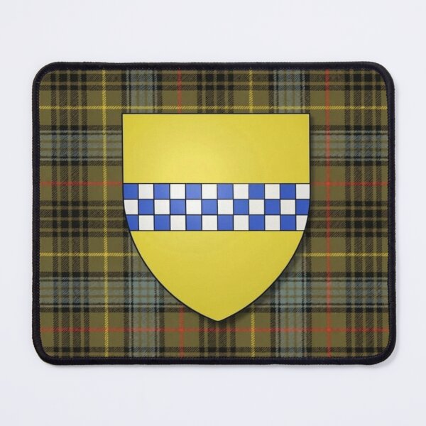 Item preview, Stewart High Steward of Scotland Arms and Weathered Hunting Tartan designed and sold by Kirrindy Designs.