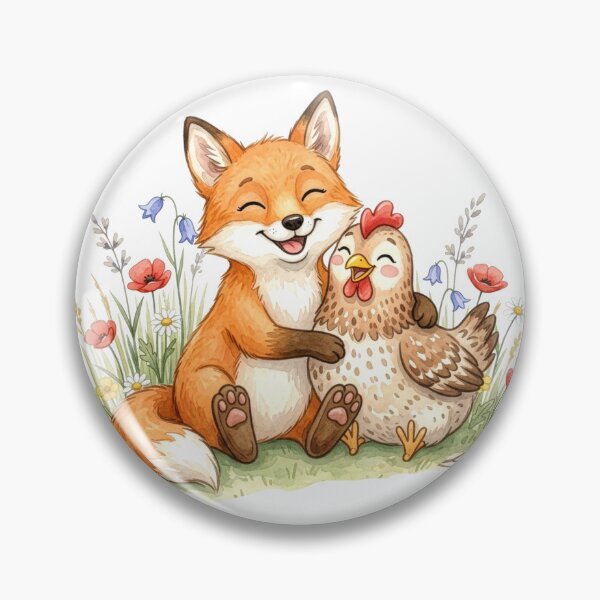 Item preview, Fox and Chicken Friends designed and sold by Motivburg.