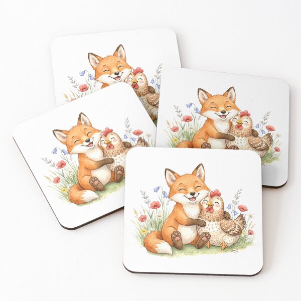 Item preview, Fox and Chicken Friends designed and sold by Motivburg.