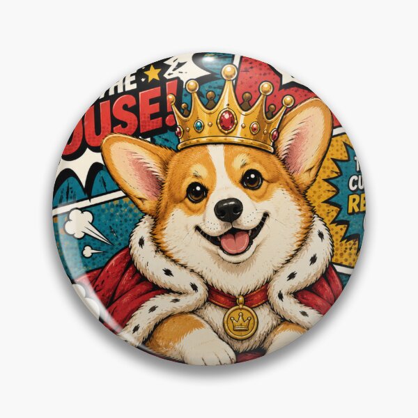 Item preview, Pop Art Corgi -King of the House designed and sold by TinyLegs.