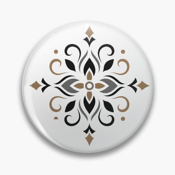 Item preview, Minimalist Floral Mandala Ornament Sticker designed and sold by PremVerse.