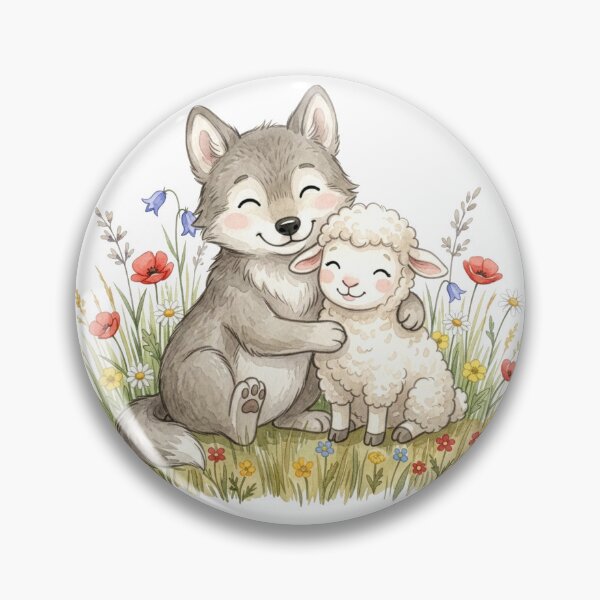 Item preview, Wolf and Sheep Friends designed and sold by Motivburg.
