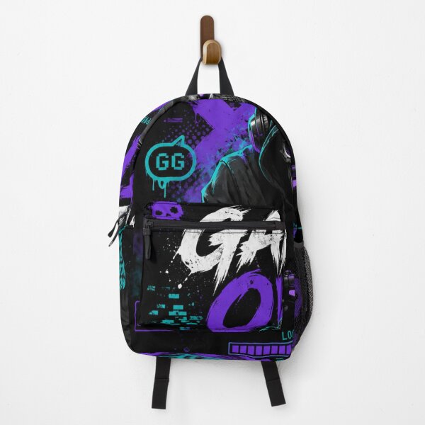 Item preview, Game Over – Neon Skull Gamer | Cyber Gaming Streetwear designed and sold by Tytofy.