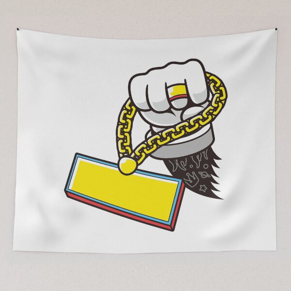 Item preview, Cartoon Fist Punching With Hip Hop Chain designed and sold by Lexkon Liu's art.