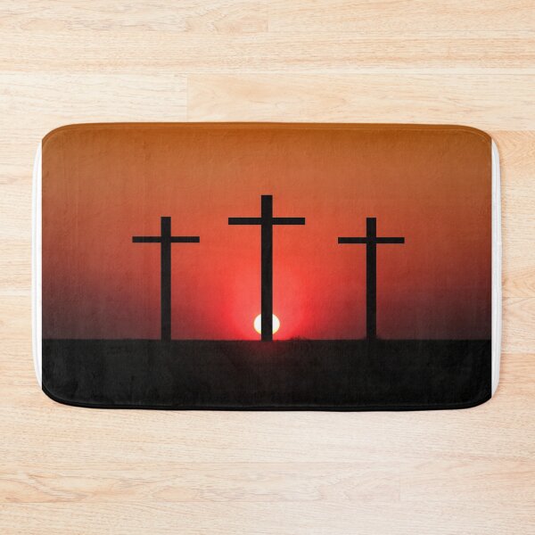 Item preview, Crucifixion scene silhouetted against the sunset designed and sold by jwwallace.