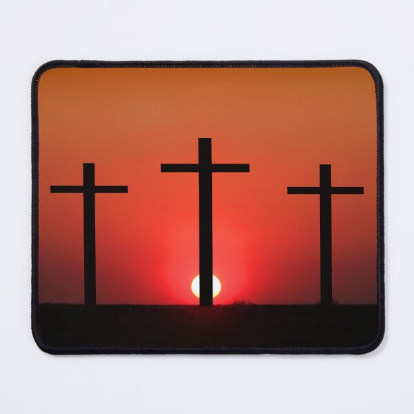 Item preview, Crucifixion scene silhouetted against the sunset designed and sold by jwwallace.