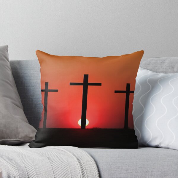 Item preview, Crucifixion scene silhouetted against the sunset designed and sold by jwwallace.