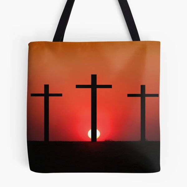 Item preview, Crucifixion scene silhouetted against the sunset designed and sold by jwwallace.