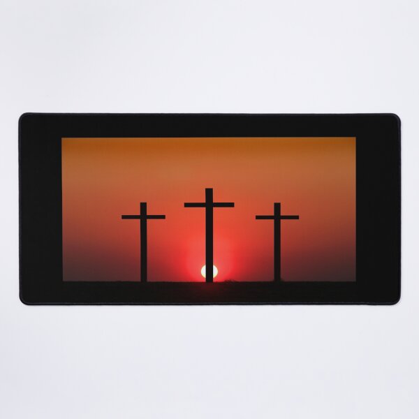 Item preview, Crucifixion scene silhouetted against the sunset designed and sold by jwwallace.
