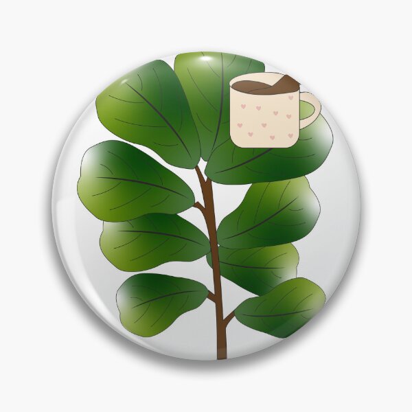 Item preview, Elegantes hojas verdes con taza de café voladora designed and sold by TatinkaArtskill.
