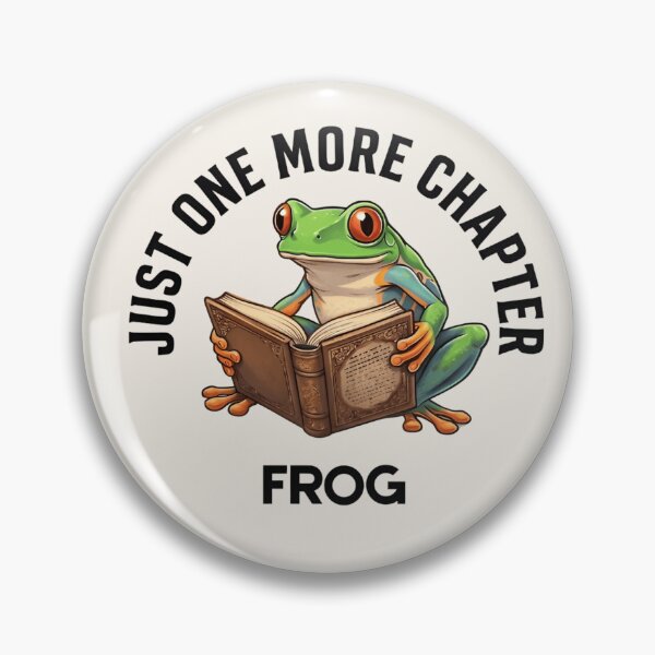 Item preview, Just One More Chapter Frog T-Shirt & Sticker – Cute Reading Frog Book Lover Graphic Tee for Bookworms designed and sold by ZyxDes.