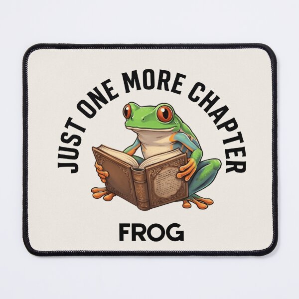 Item preview, Just One More Chapter Frog T-Shirt & Sticker – Cute Reading Frog Book Lover Graphic Tee for Bookworms designed and sold by ZyxDes.